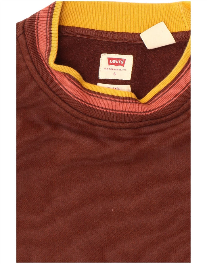 Levi's muška opuštena majica s kratkim rukavima, mali smeđi pamuk u blokovima boja