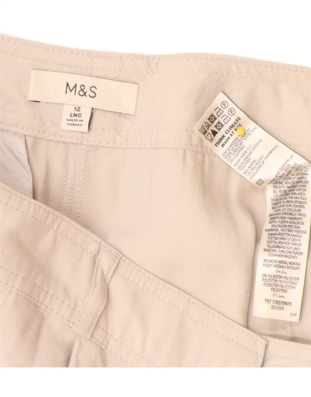 Marks & Spencer Ženske Joggers Cargo Hlače UK 12 Srednje W30 L32 Siva