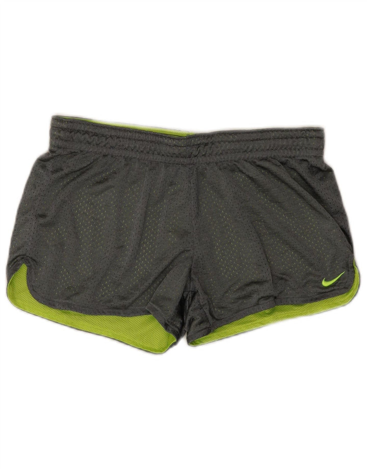 Nike Ženske Dri Fit Sportske kratke hlače UK 10 Mali sivi poliester