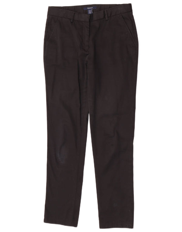 Gant ženske uske chino hlače UK 10 male W28 L30 crni pamuk