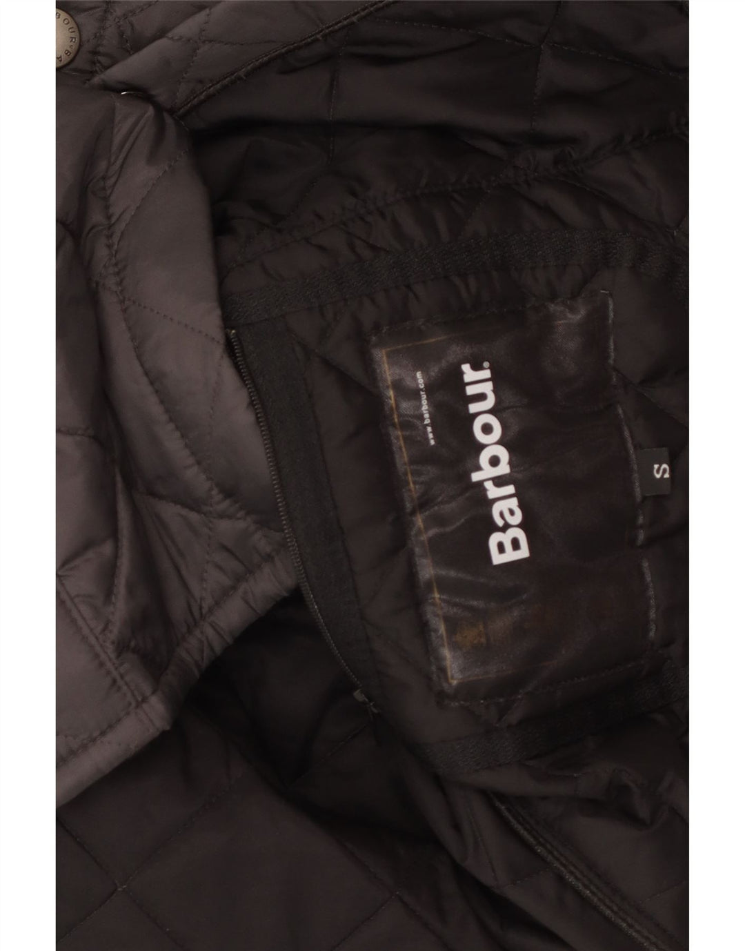 Barbour muška široka prošivena jakna UK 36 mala crna poliamidna