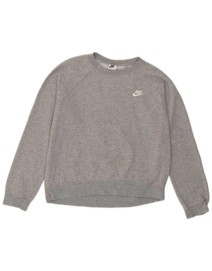 Nike Ženska majica slobodnog kroja UK 12 Srednje sivi pamuk