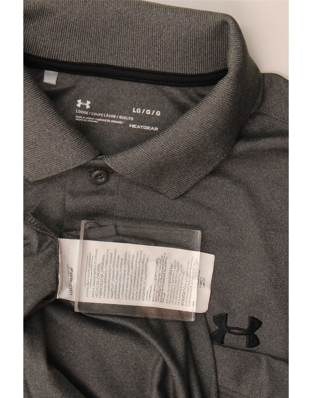Under Armour muška polo majica Heat Gear Veliki sivi poliester