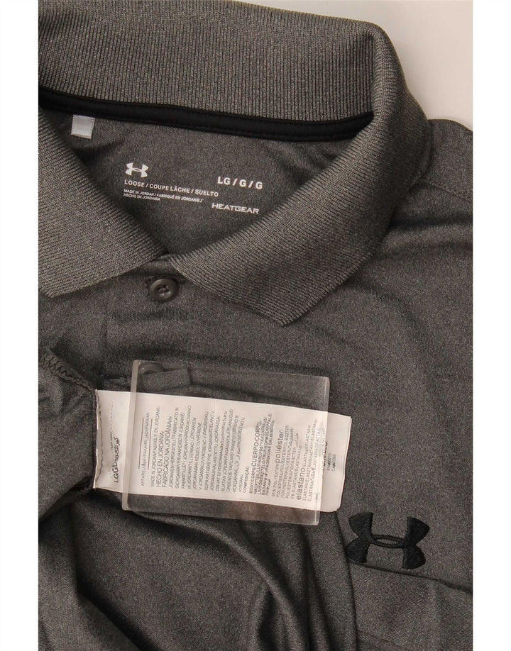 Under Armour muška polo majica Heat Gear Veliki sivi poliester