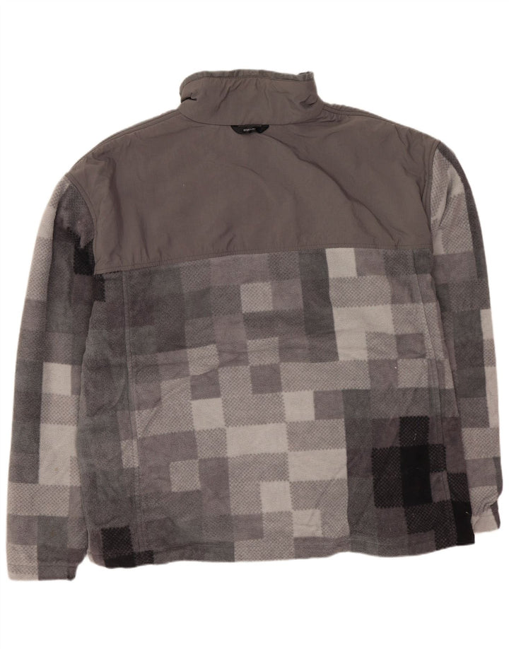 COLUMBIA Muška jakna od flisa za razmjenu UK 44 2XL sivi geometrijski poliester