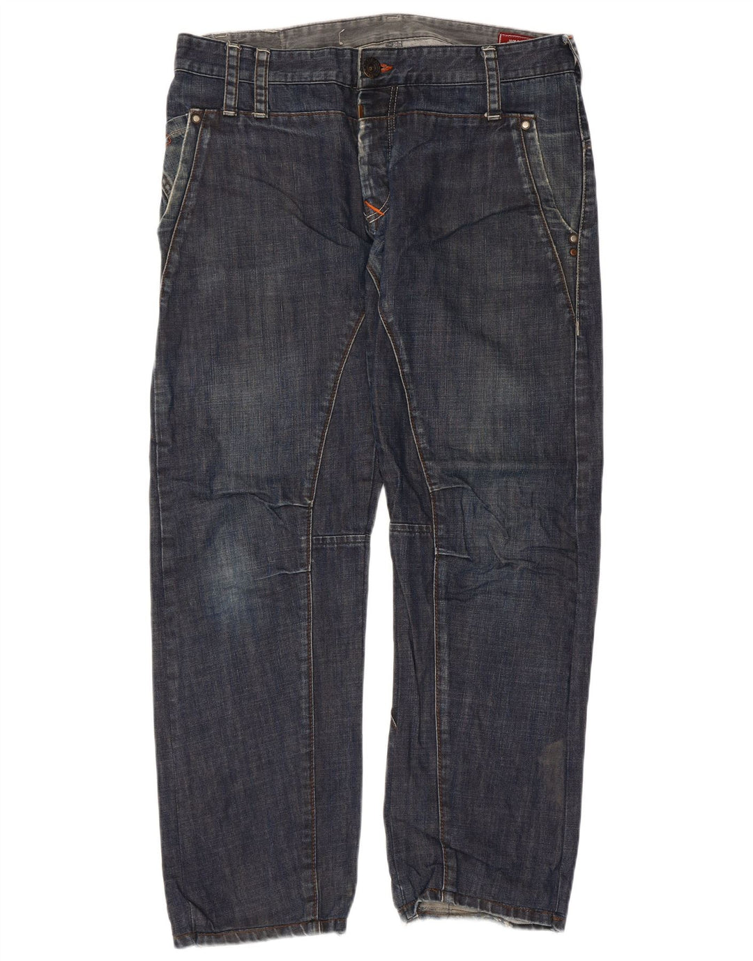 JACK & JONES Muške ravne traperice W36 L29 plavi pamuk