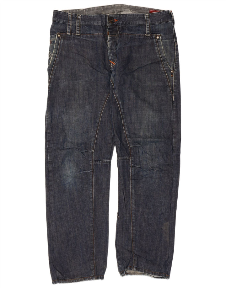 JACK & JONES Muške ravne traperice W36 L29 plavi pamuk