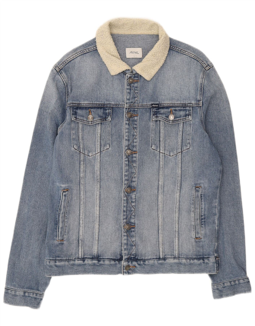 Lee Mens Riders traper jakna UK 40 Large Blue Colourblock Pamuk