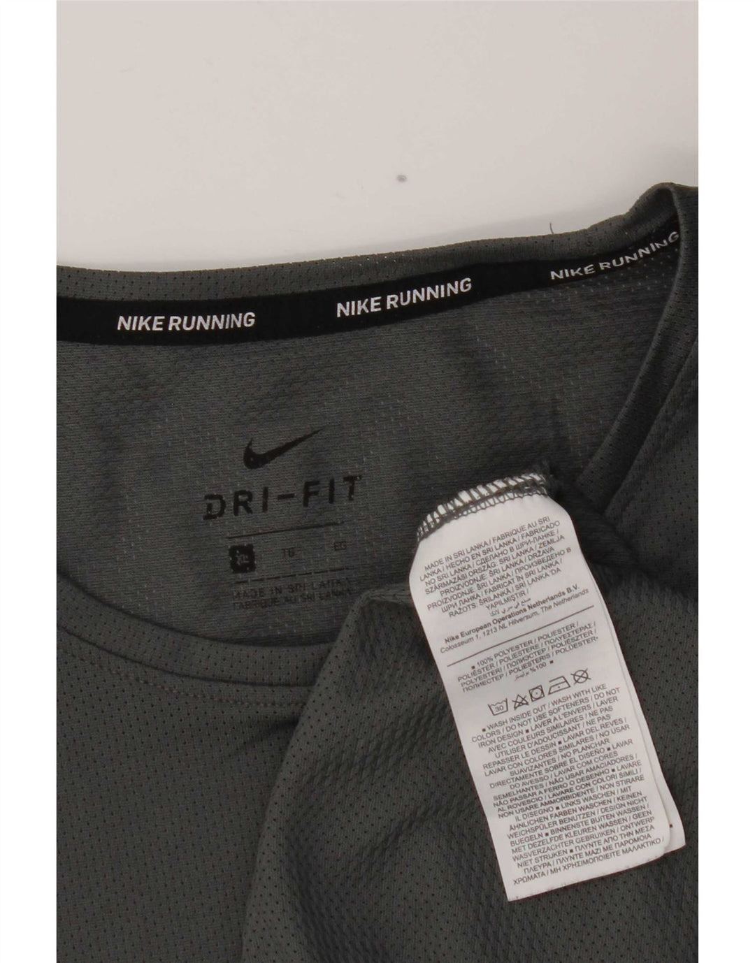 Nike Dri Fit majica kratkih rukava XL sivi poliester
