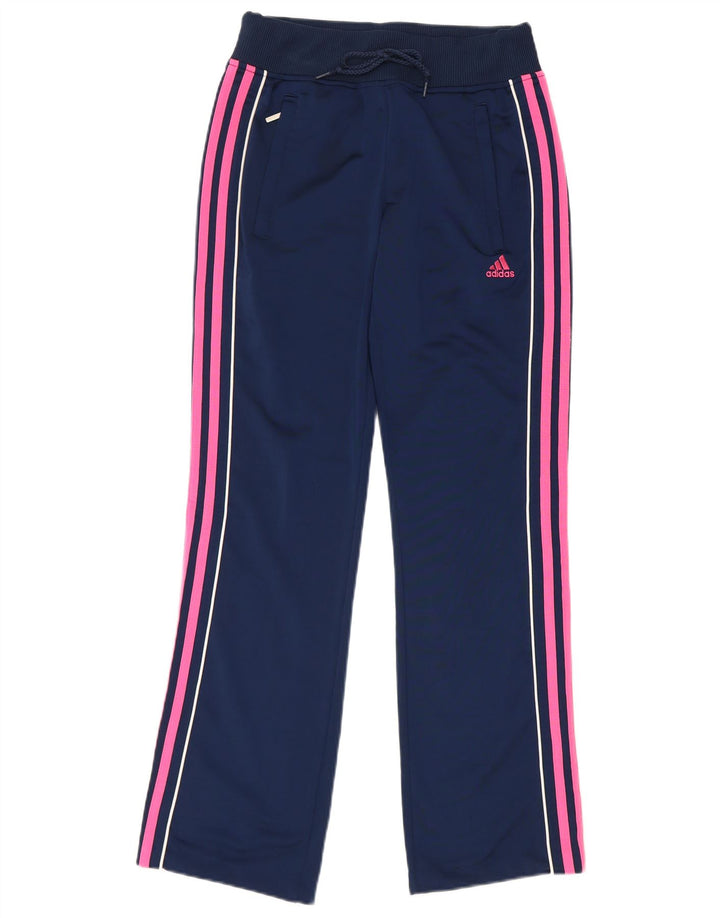 Adidas ženske hlače za trenirku UK 8 Male tamnoplave poliesterske