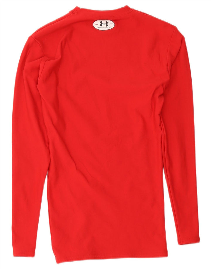 Under Armour muška majica Cold Gear s dugim rukavima, mali crveni najlon
