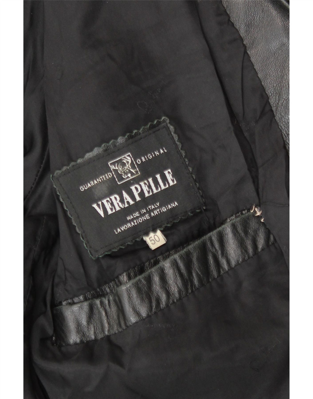 Vintage muška kožna jakna IT 50 velika siva koža