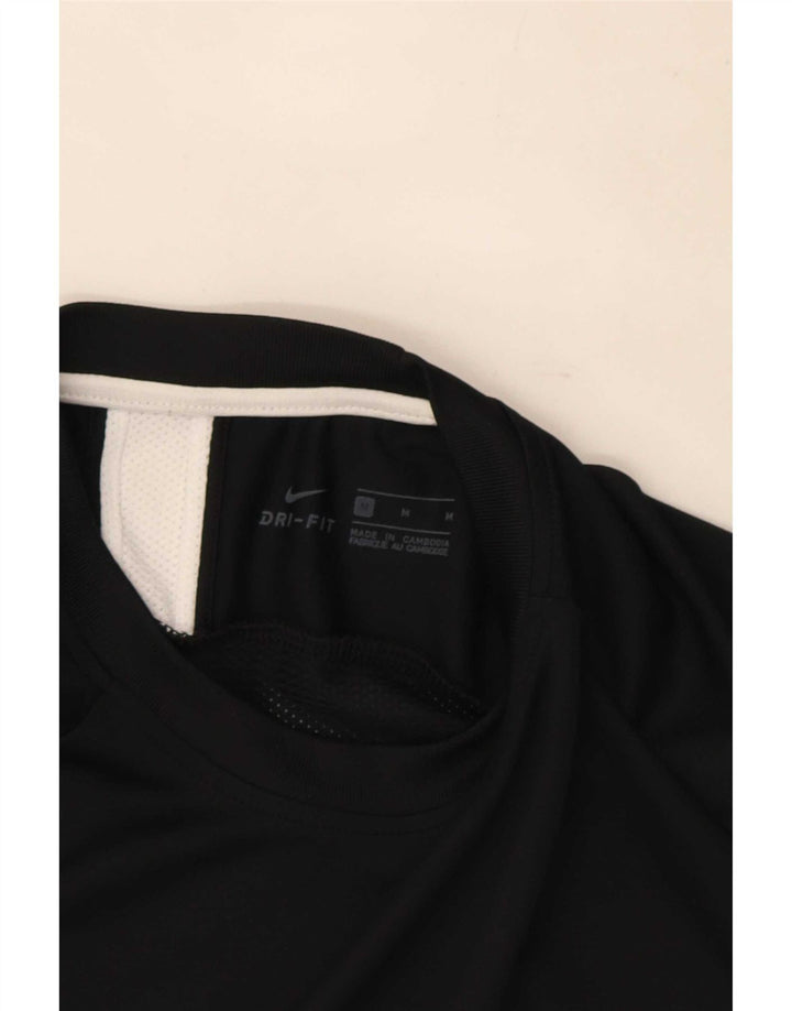 Nike Dri Fit T-Shirt Top srednji crni poliester u boji