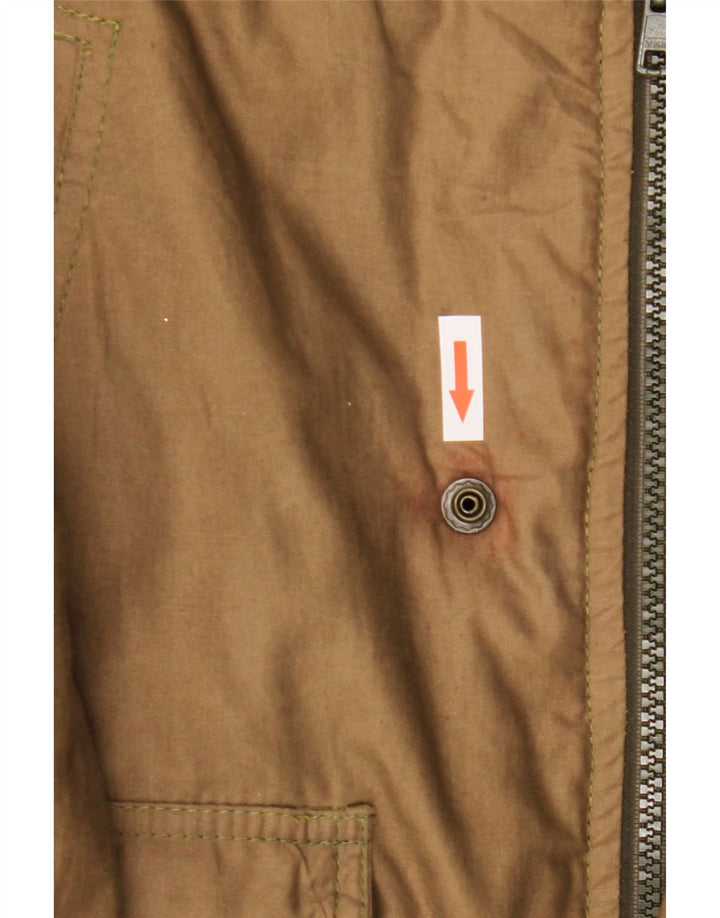 Vintage muška podstavljena jakna s kapuljačom IT 52 XL kaki