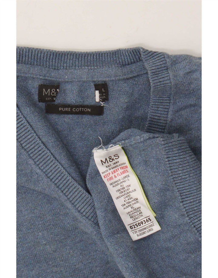 Marks & Spencer muški prsluk bez rukava Veliki plavi pamuk
