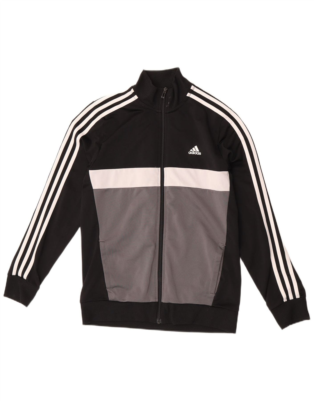 Adidas trenirka za dječake, gornja jakna 13-14 godina, crna poliesterska boja