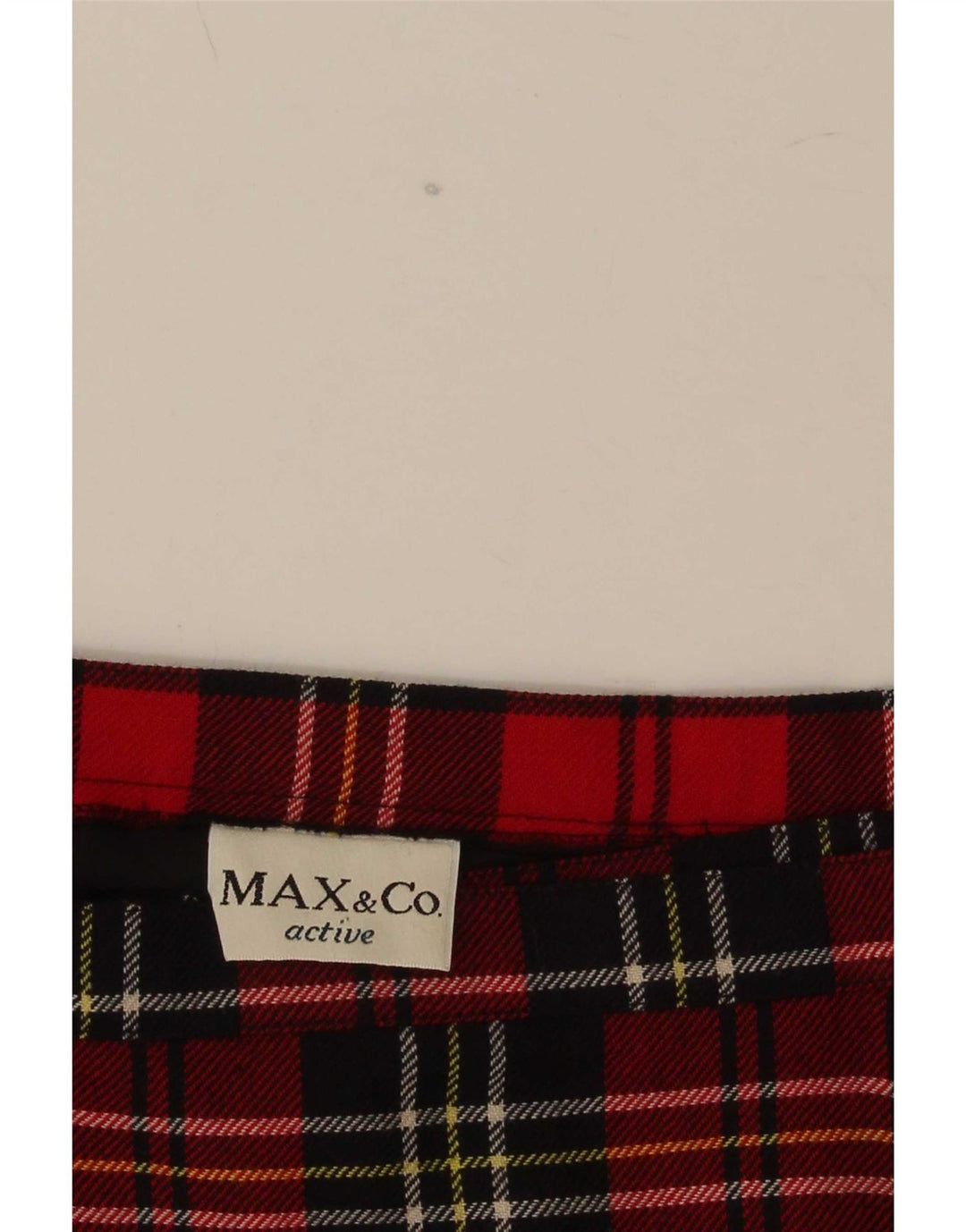 Max & Co. Ženska mini suknja na omot W28 srednje crvene karirane