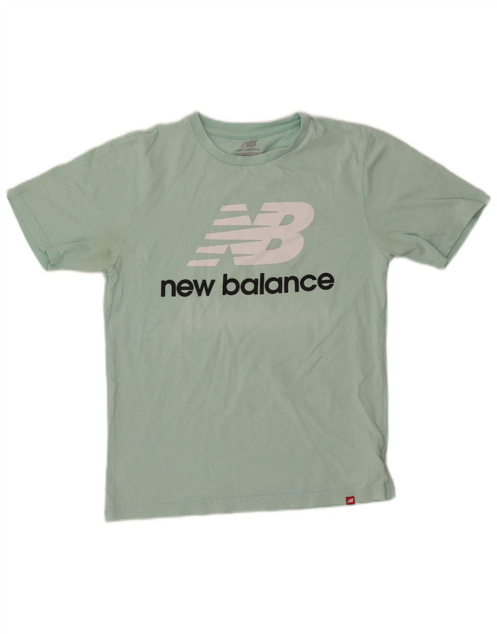 NEW BALANCE Ženska majica kratkih rukava s grafičkim motivima UK 14 Srednje zeleni pamuk
