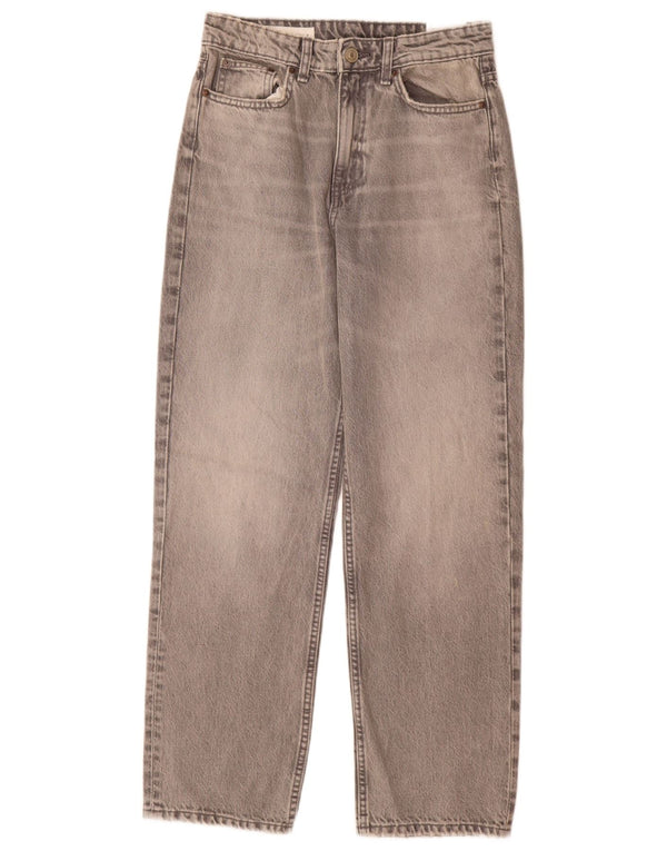 Zara ženske Mom sužene traperice visokog rasta EU 38 male W28 L30 sivi pamuk