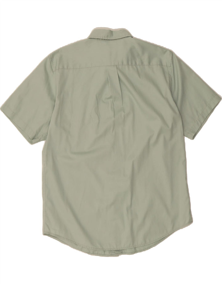 DOCKERS Mens Short Sleeve Shirt Large Green Cotton Vintage Dockers and Second-Hand Dockers from Messina Hembry 