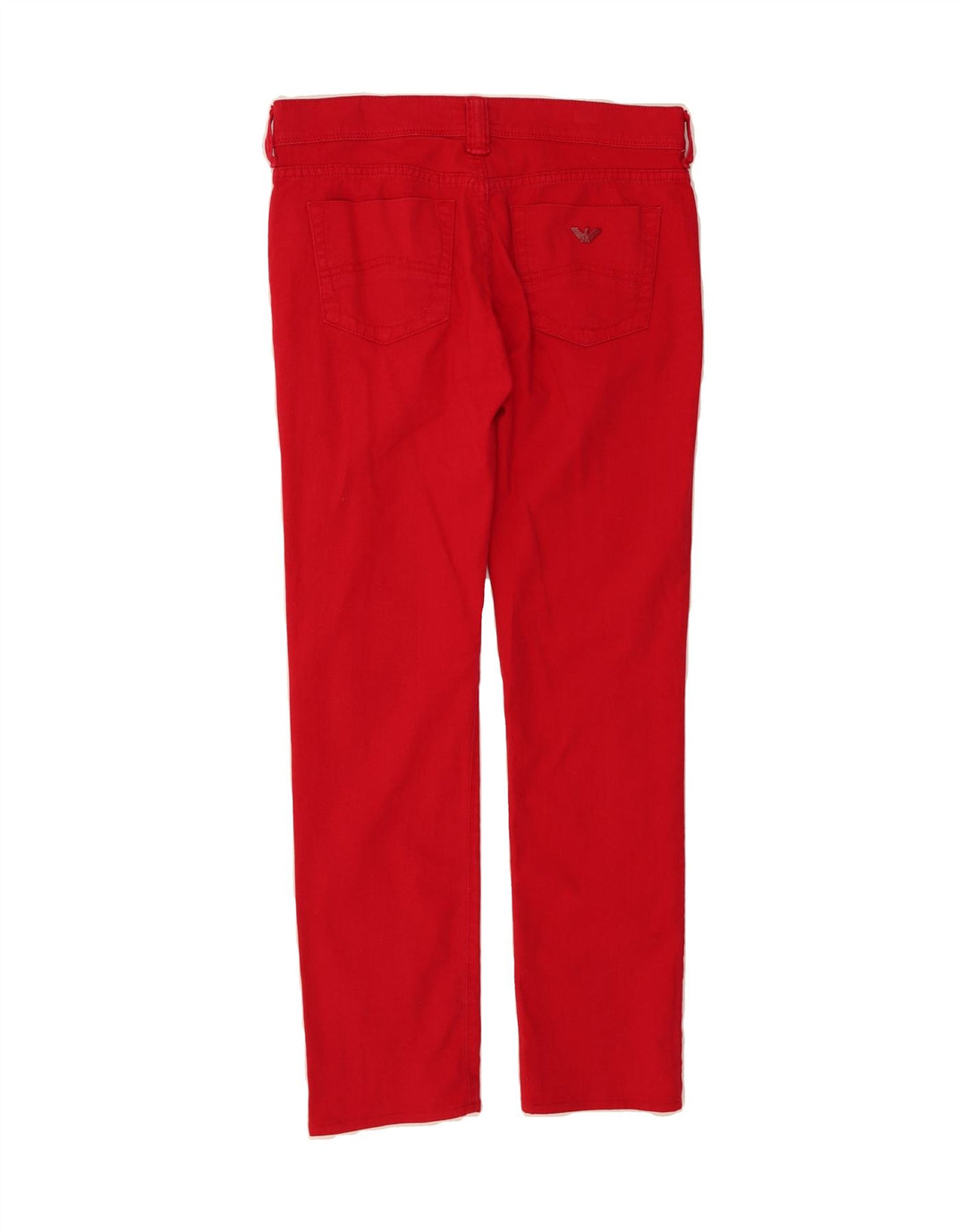 ARMANI Womens Slim Jeans W29 L30 Red Vintage Armani and Second-Hand Armani from Messina Hembry 