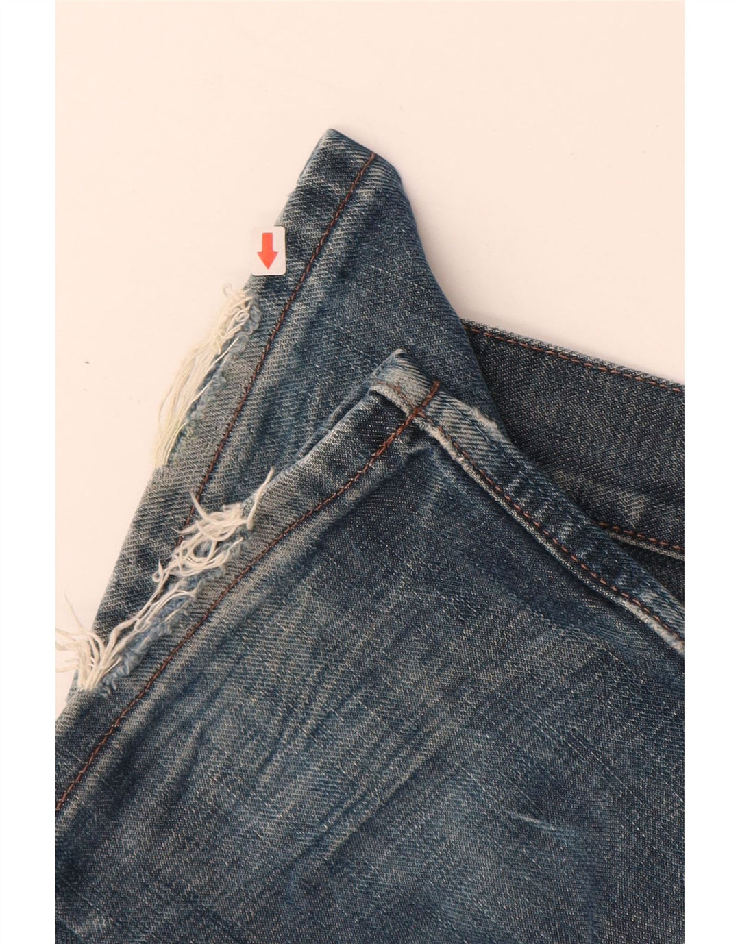 LEE Boys Distressed Slim Jeans 11-12 Years W26 L30 Plavi pamuk