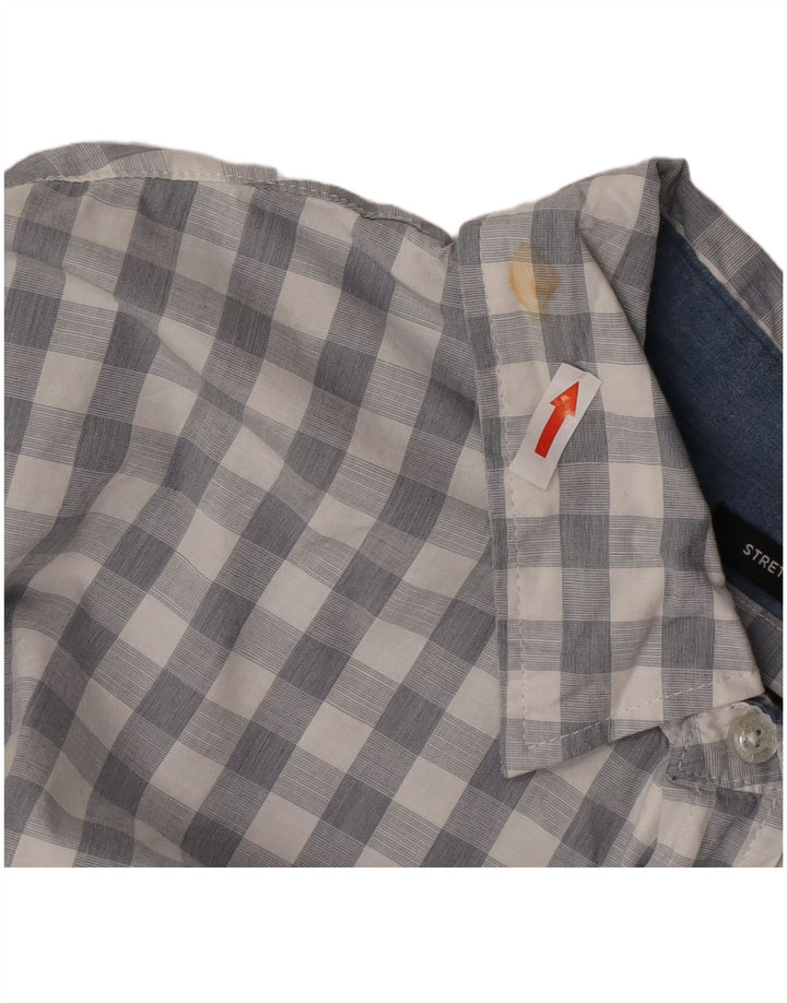 Lee muška košulja standardnog kroja 2XL sivi karirani pamuk