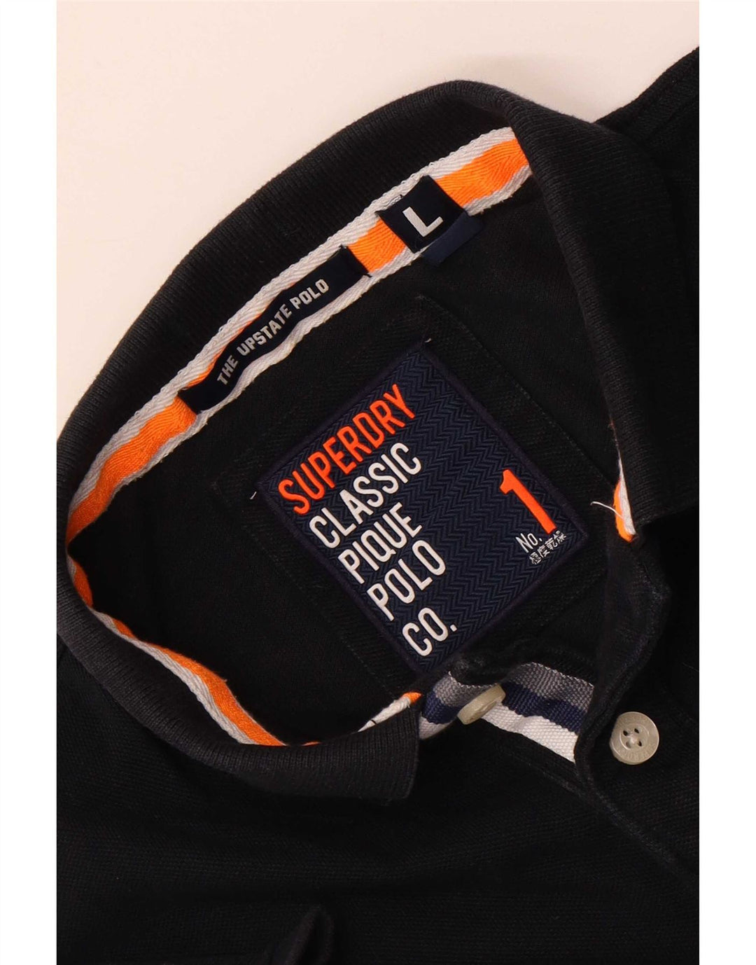Superdry muška polo majica s grafičkim motivima velika tamnoplava