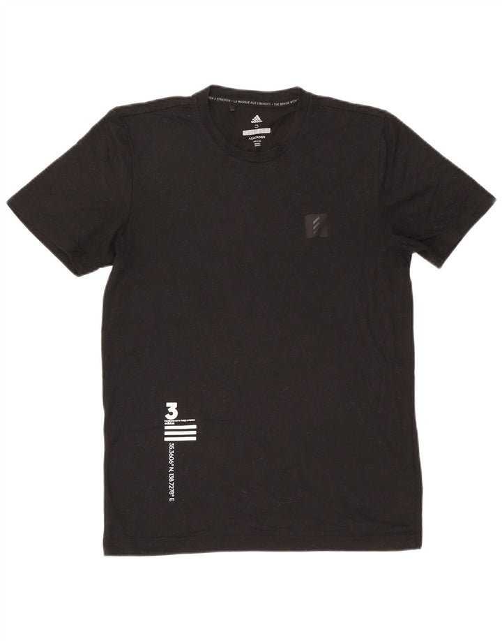 Adidas muška majica s grafičkim motivima, mali crni poliester