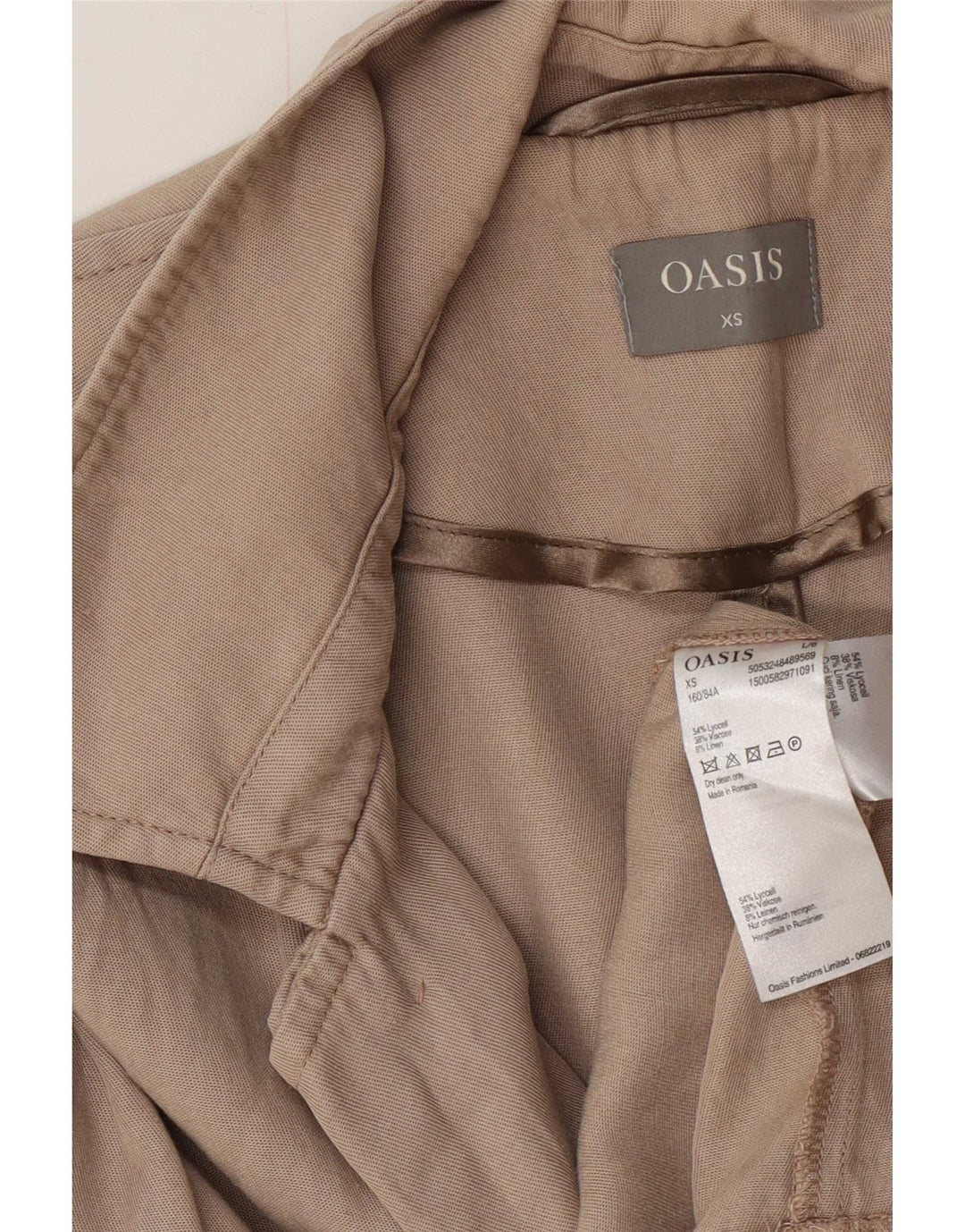 Oasis ženski trenč kaput UK 6 XS sivi liocel