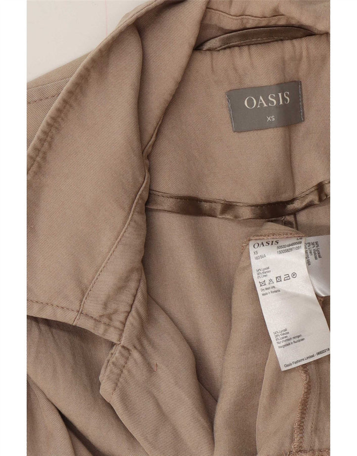 Oasis ženski trenč kaput UK 6 XS sivi liocel