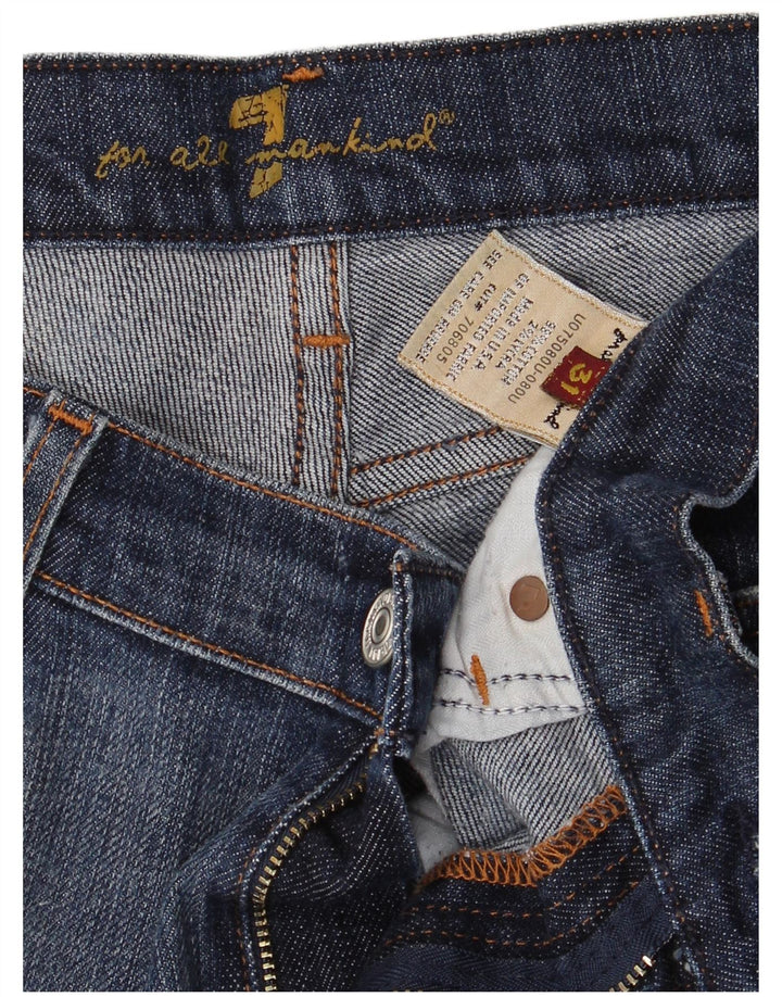 7 For All Mankind Ženske Bootcut traperice W31 L30 Plavi pamuk