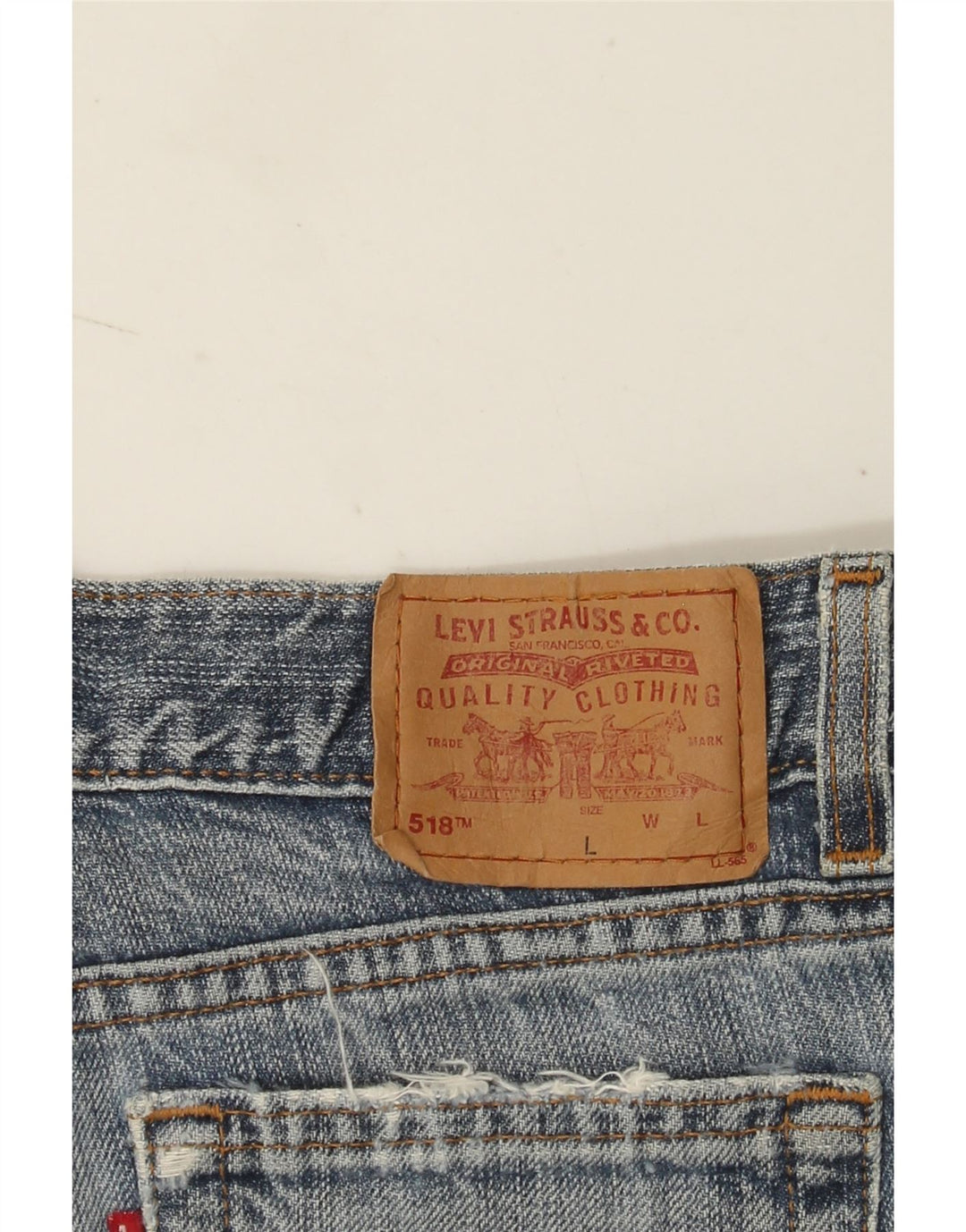 Levi's ženske kratke traper hlače 518 W30 srednje plave