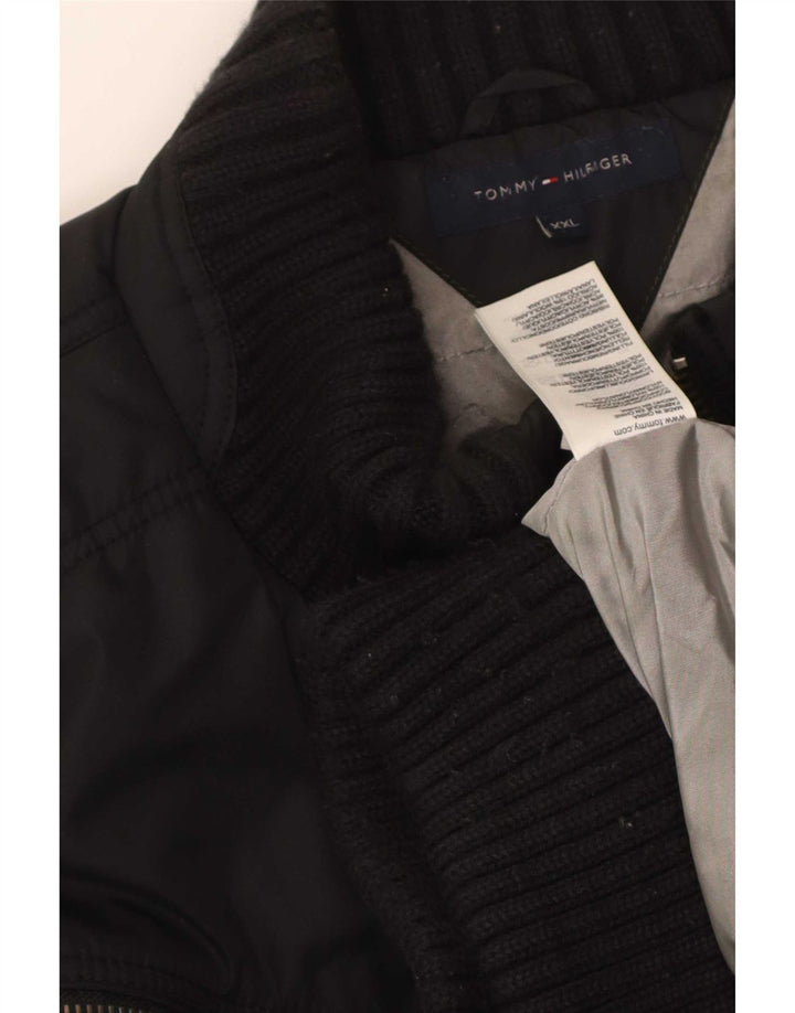 Tommy Hilfiger muška bomber jakna UK 44 2XL crni najlon