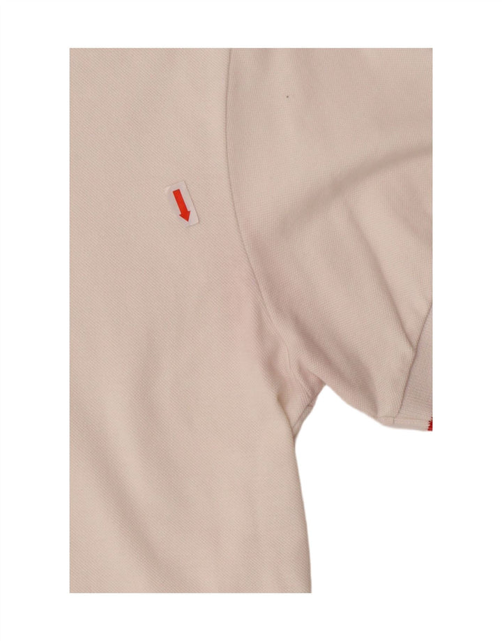 PEUTEREY Mens Polo Shirt Medium White Cotton Vintage PEUTEREY and Second-Hand PEUTEREY from Messina Hembry 