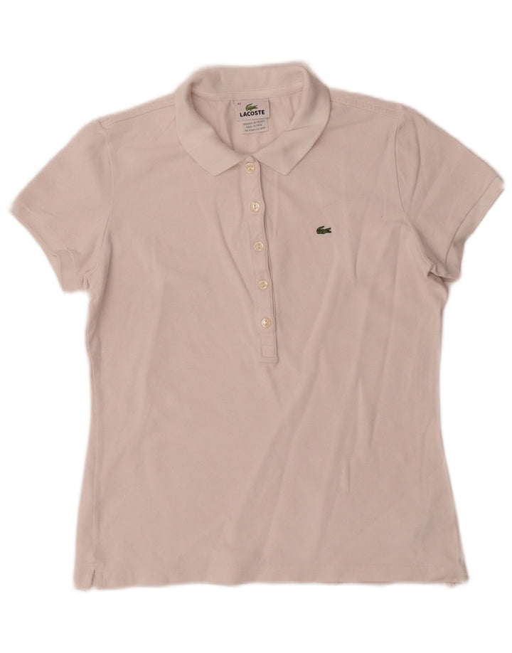 Lacoste ženska polo majica veličine 42 velika bijela pamučna