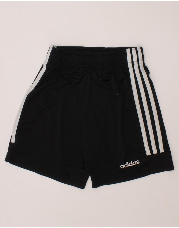 ADIDAS Boys Climalite Sport Shorts 9-10 Years  Black Polyester