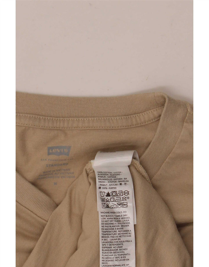 Levi's muška majica kratkih rukava standardnog kroja srednje veličine, bež pamuk