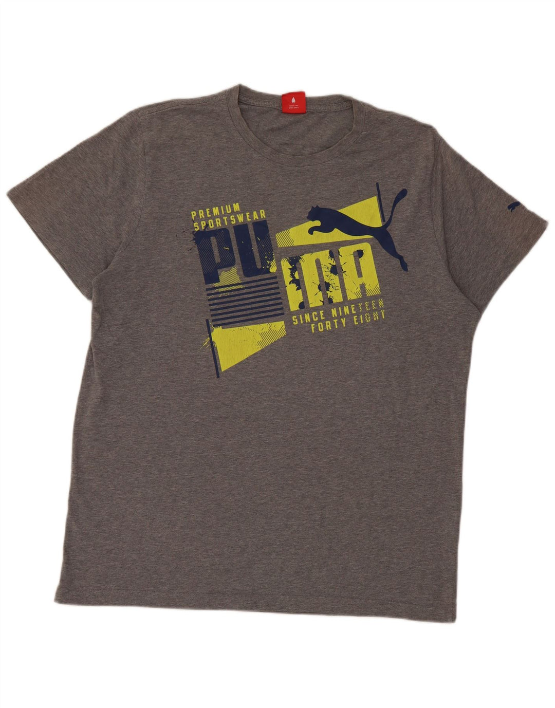 Puma muška majica s grafičkim motivima XL siva