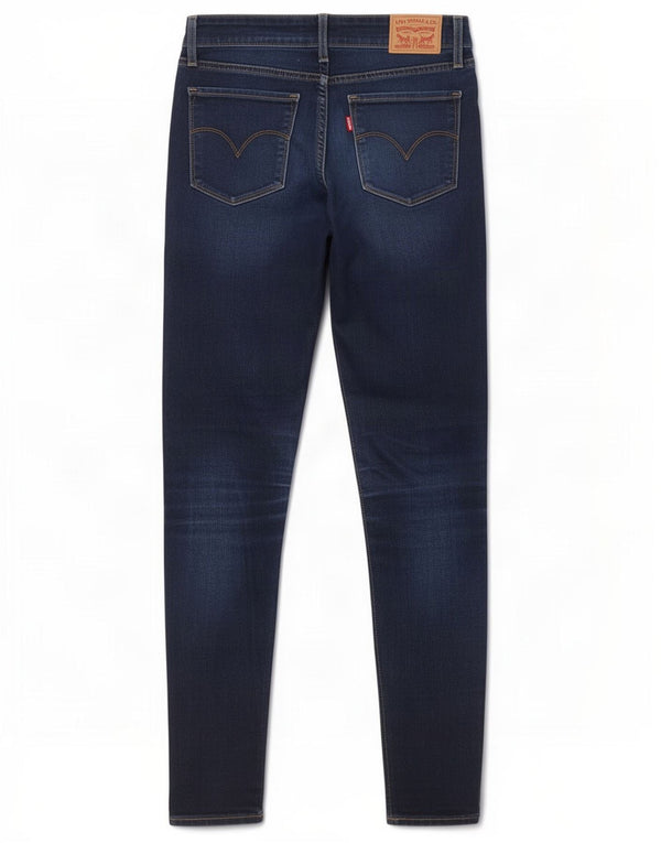Levi's ženske 711 uske traperice W26 L30 tamnoplavi pamuk
