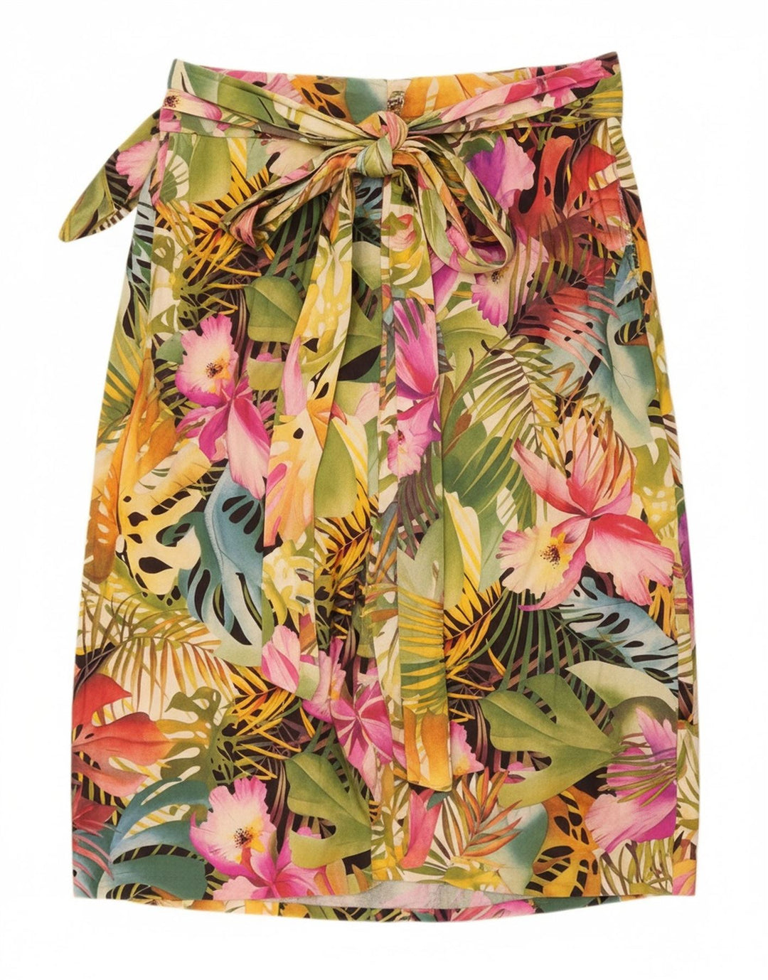 VINTAGE Womens Straight Skirt W30 Medium Multicoloured Floral