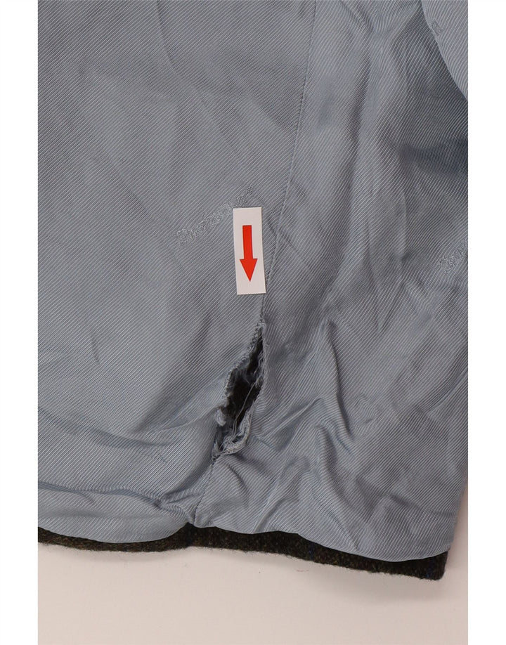 Barbour muška jakna sa 2 gumba, UK 42, velika karirana vuna kaki boje