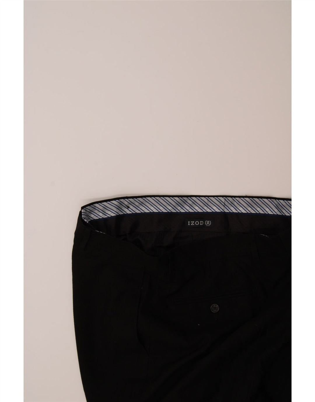 IZOD Mens Straight Suit Trousers W34 L28 Black Vintage Izod and Second-Hand Izod from Messina Hembry 