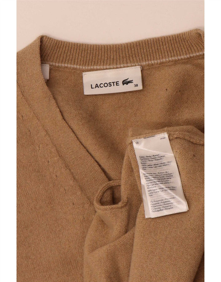 Lacoste ženski džemper veličine 38 srednje bež vune