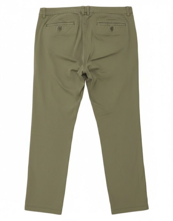 Joules Ženske uske chino hlače UK 14 Large W34 L28 Zeleni pamuk