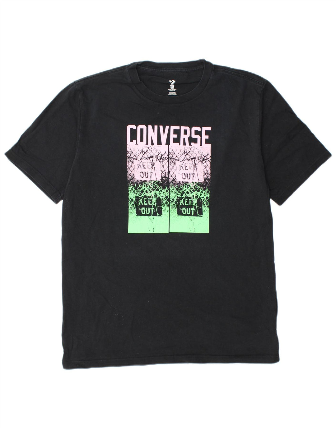 Converse muška grafička majica kratkih rukava Srednji crni pamuk