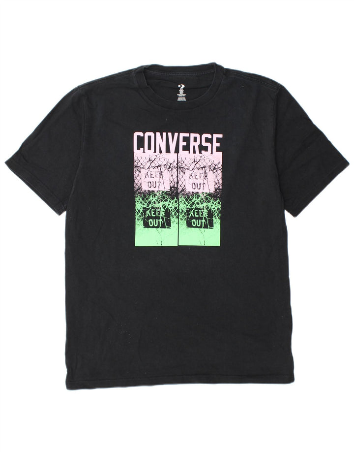 Converse muška grafička majica kratkih rukava Srednji crni pamuk