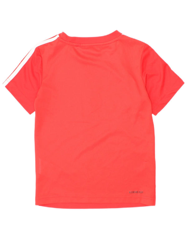 Adidas Boys Aeroready majica kratkih rukava 4-5 godina crvena poliester