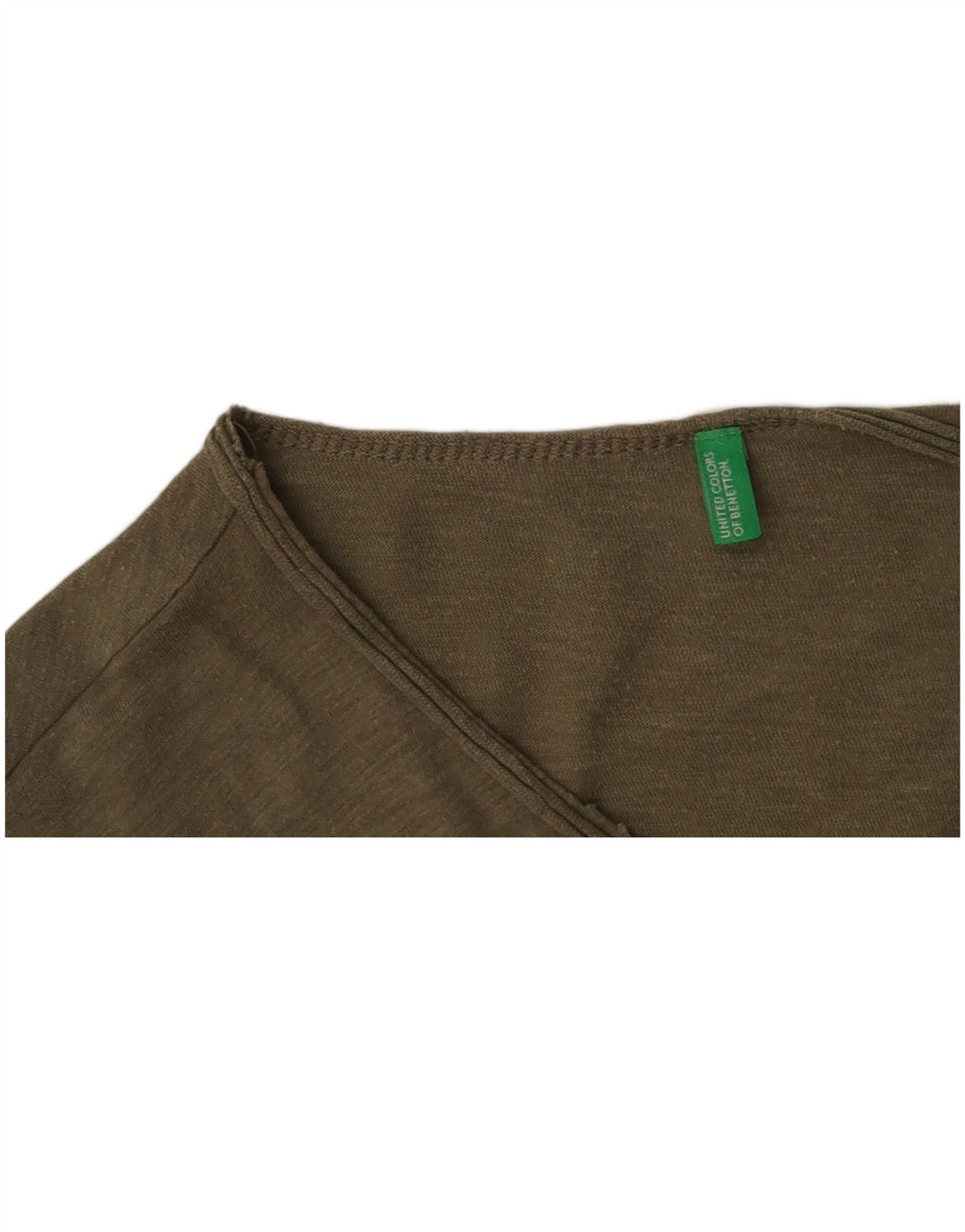 BENETTON Ženska majica kratkih rukava UK 16 Large kaki