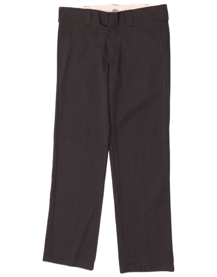 Dickies muške ravne chino hlače W31 L32 crni poliester